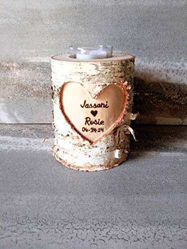 Anniversary gift idea birch branch candle holder