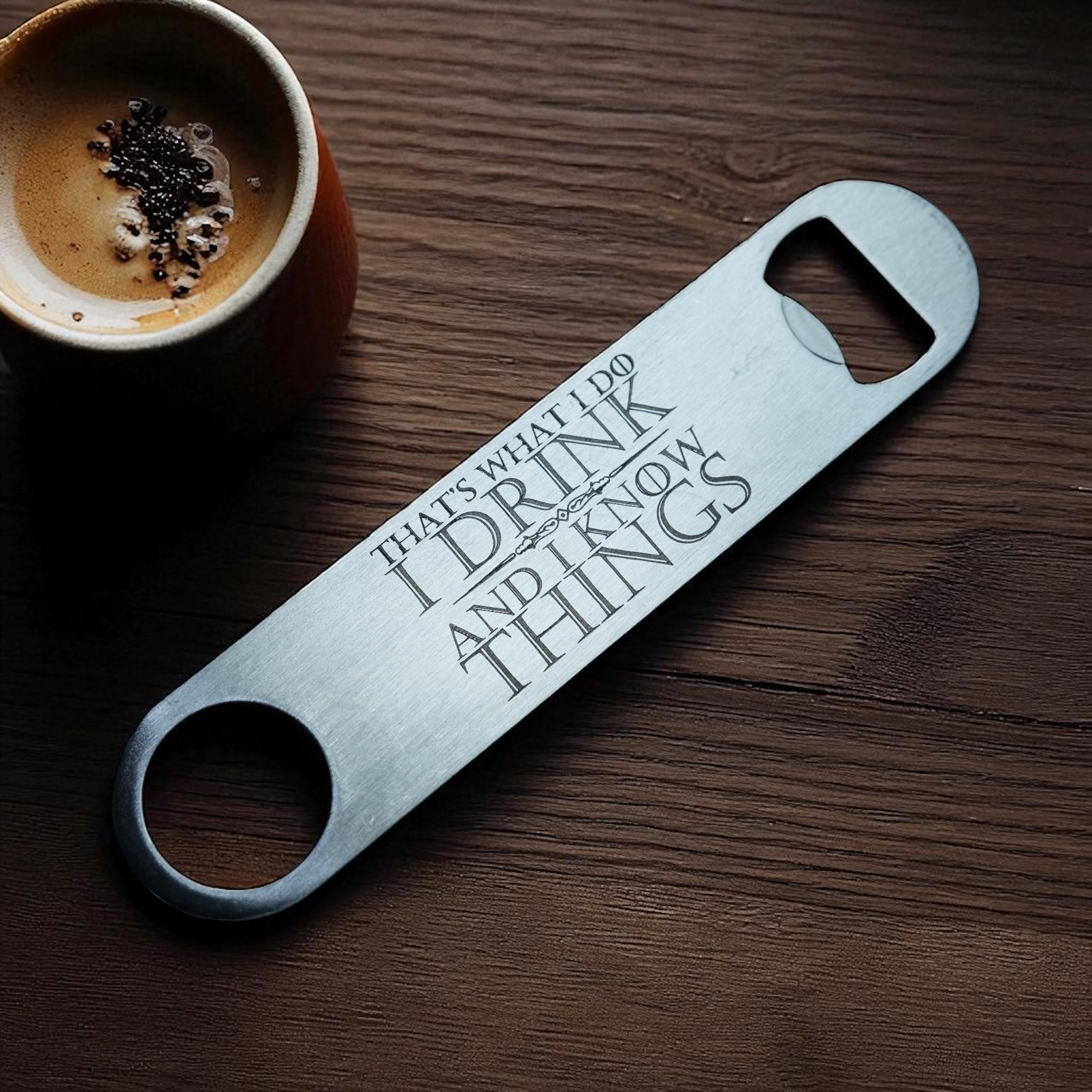 Flat bottle opener design for everyday use