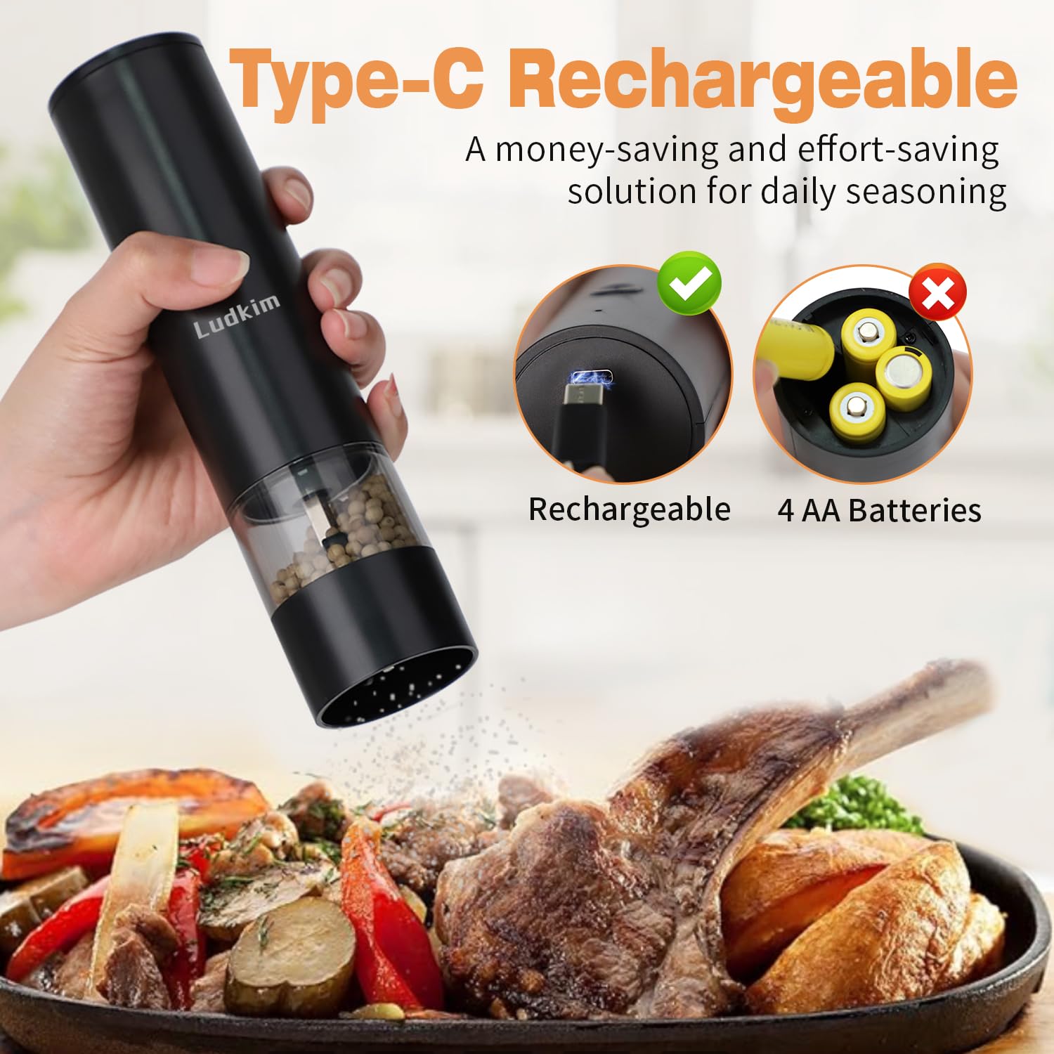 Each grinder holds 40ml capacity approx 25g peppercorns