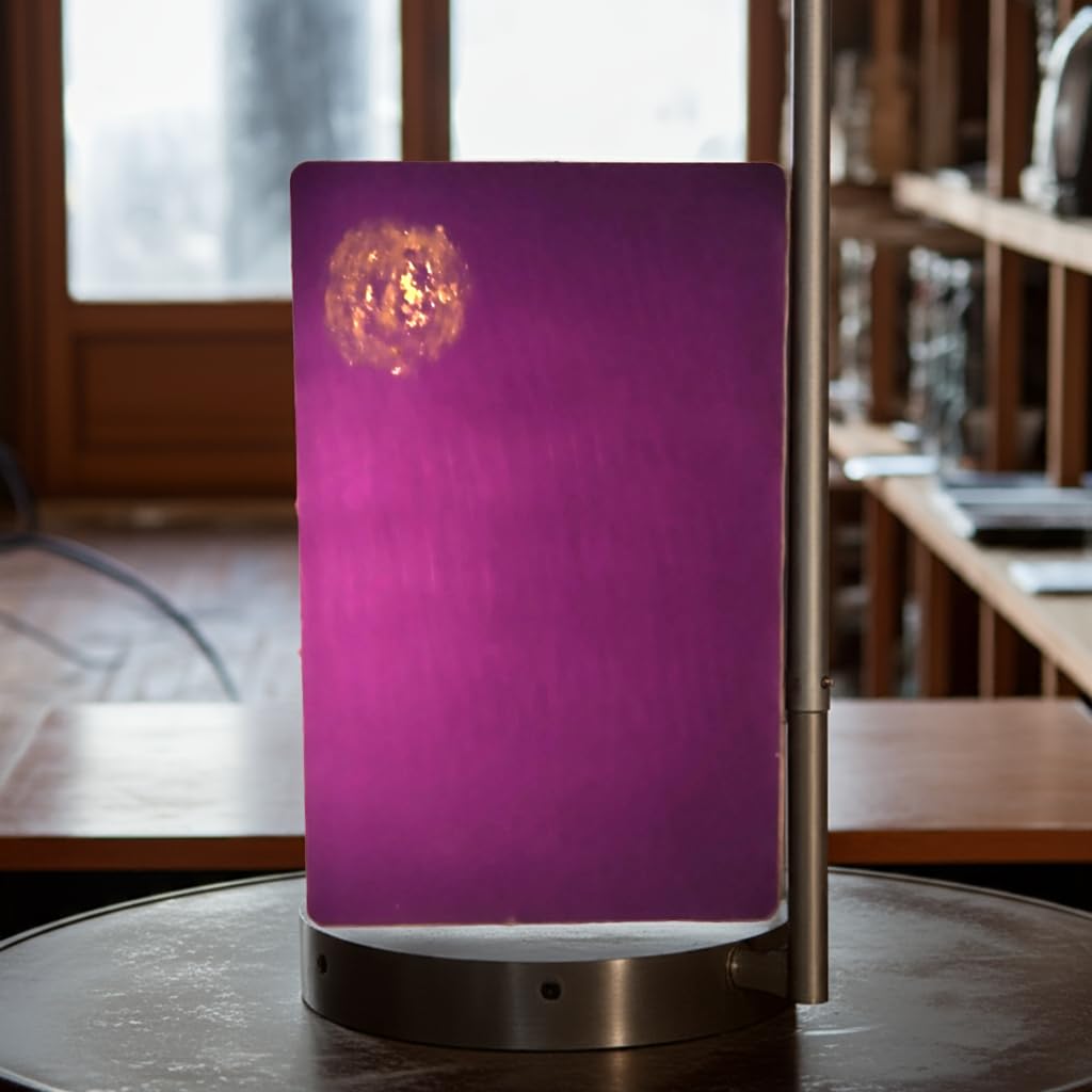 Tesla Purple Plate display item emphasizing artful design