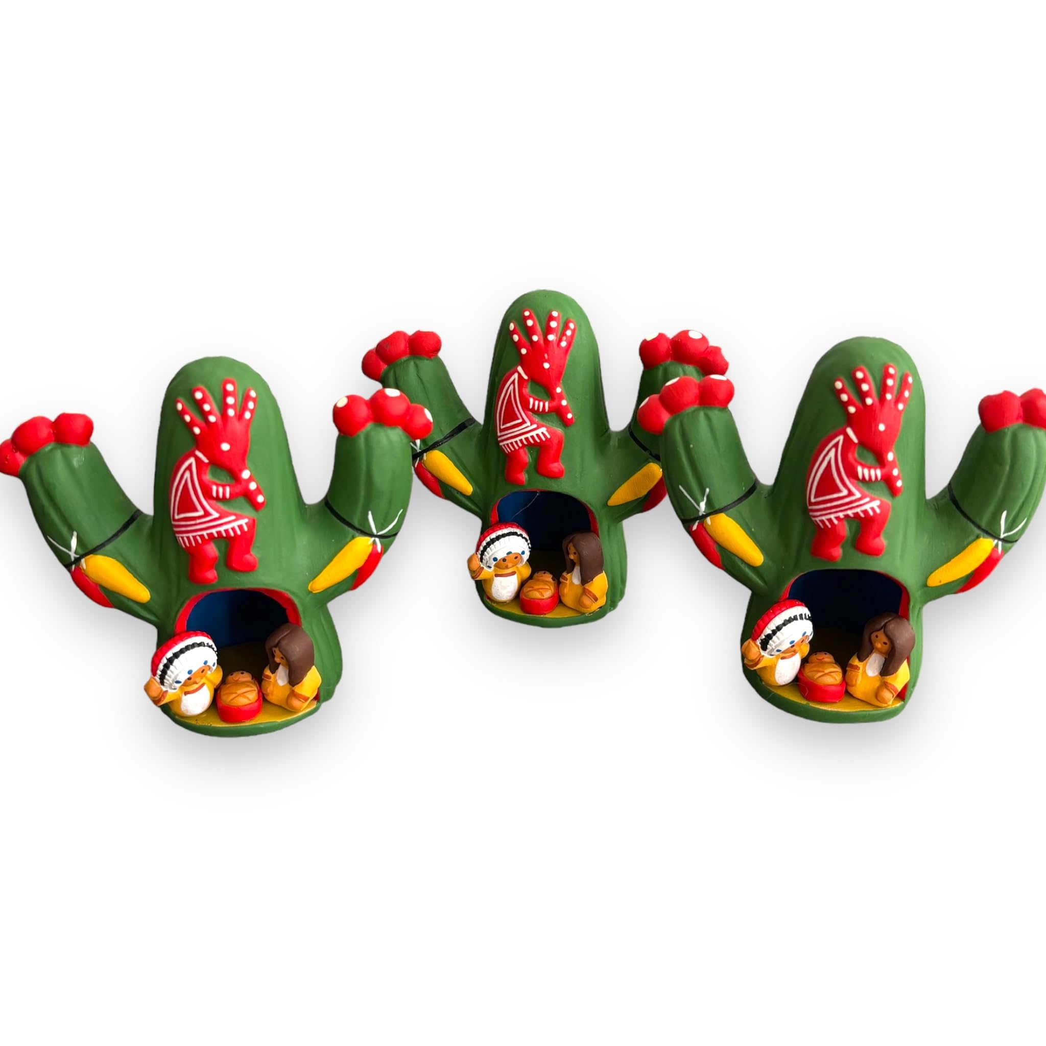 Nativity scene ornament measuring 4 x 5 inches