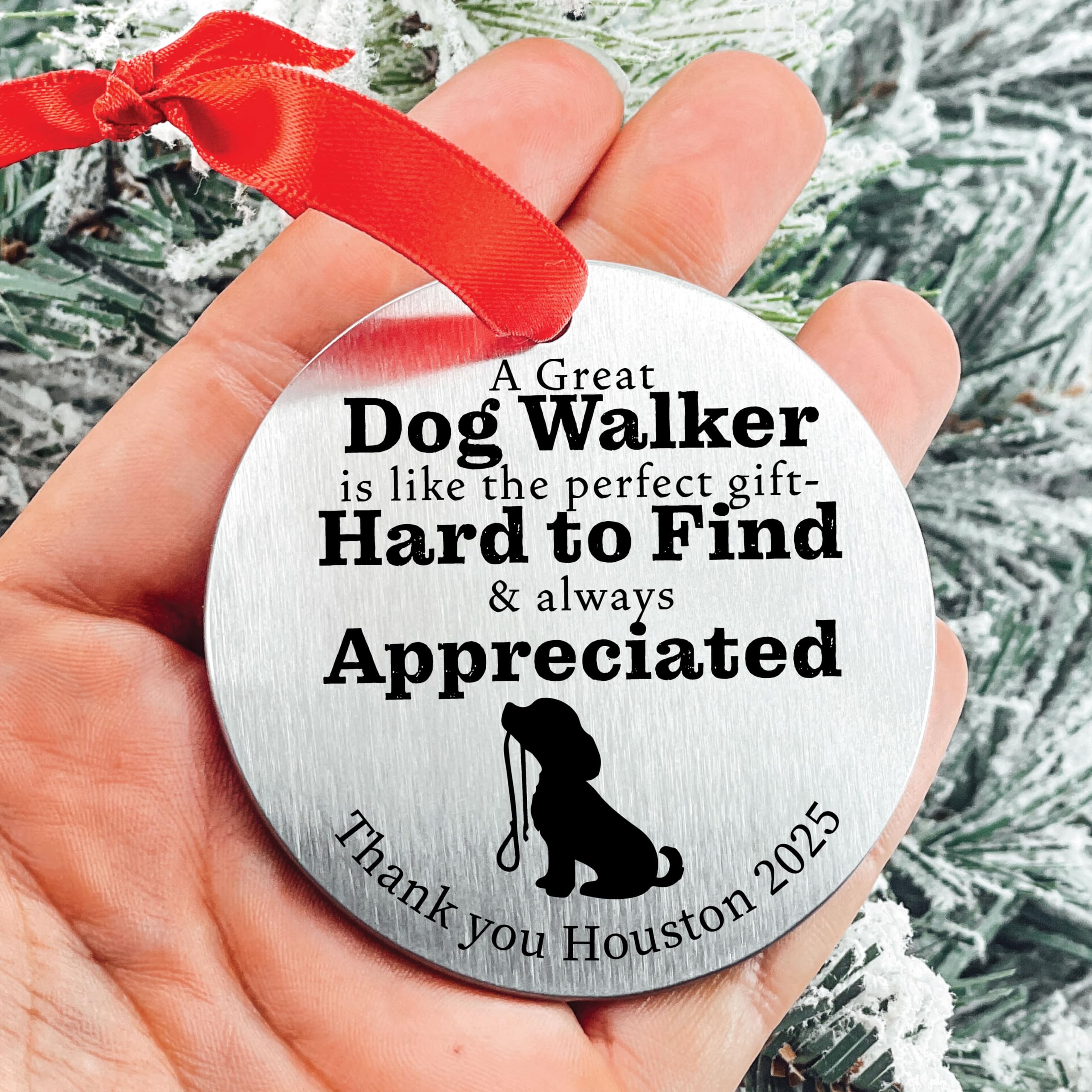 Handmade in the USA stainless steel ornament