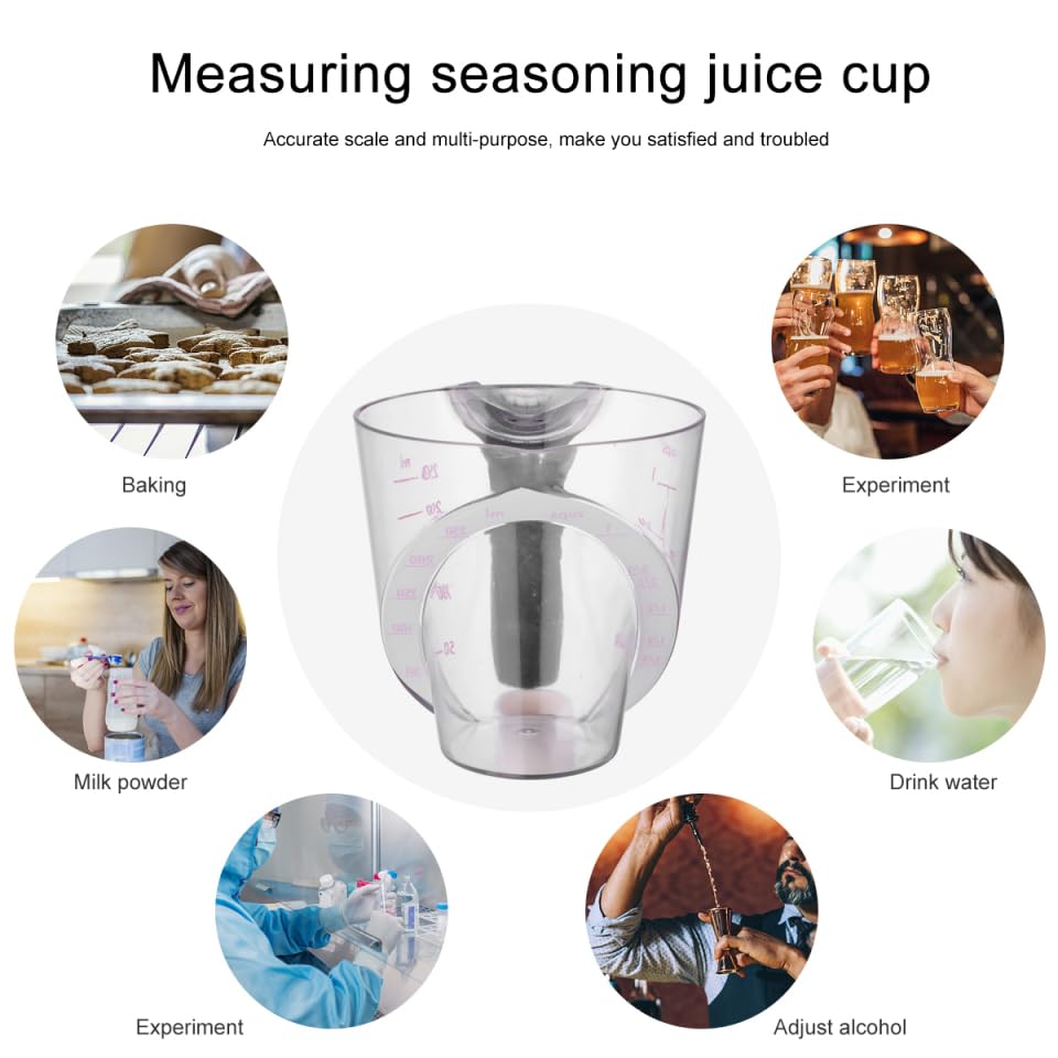Single piece PRETYZOOM measuring cup with scale