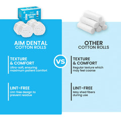 1.5 inch rolled cotton rolls for dental practice