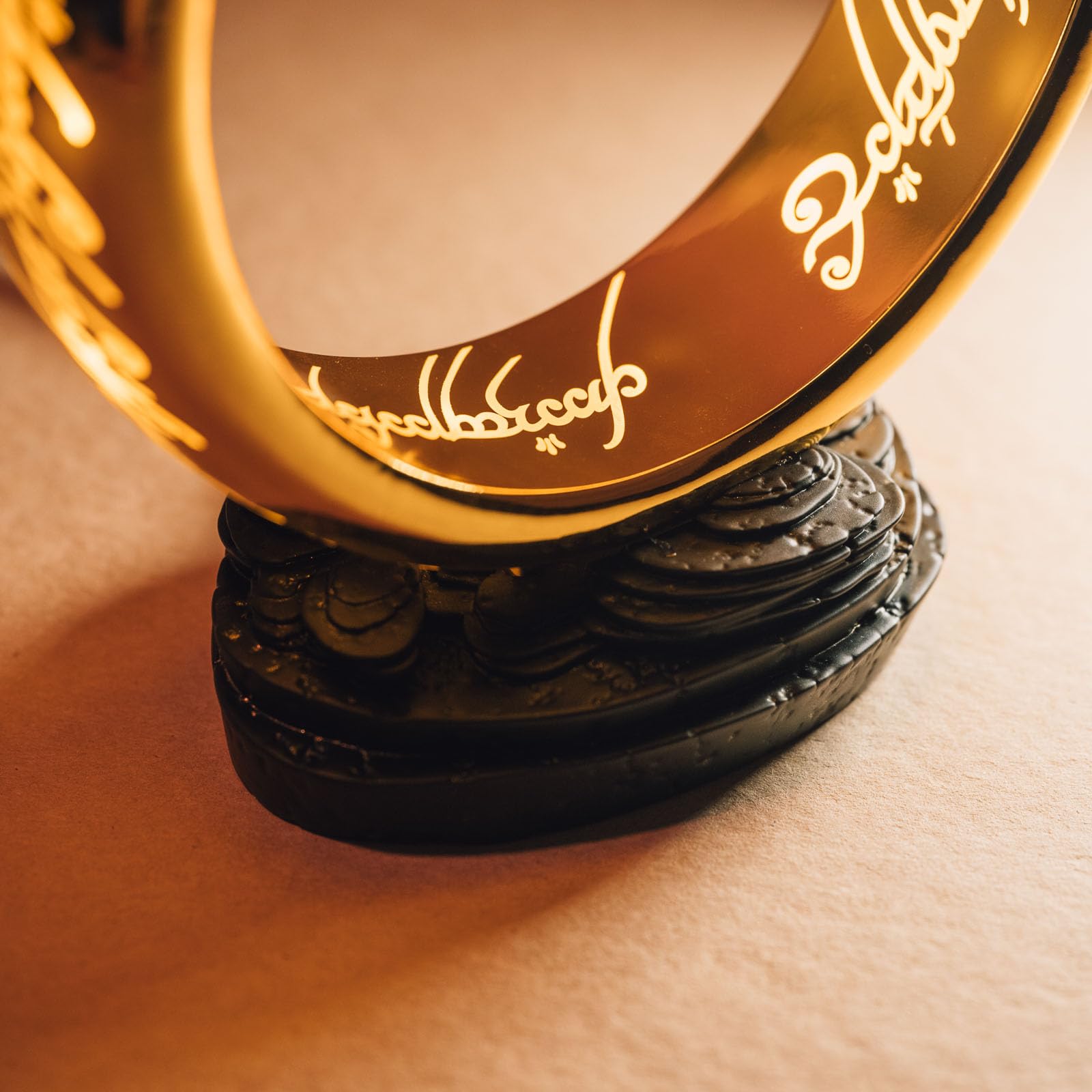 Desk bedside lamp for reading in Lord of the Rings decor