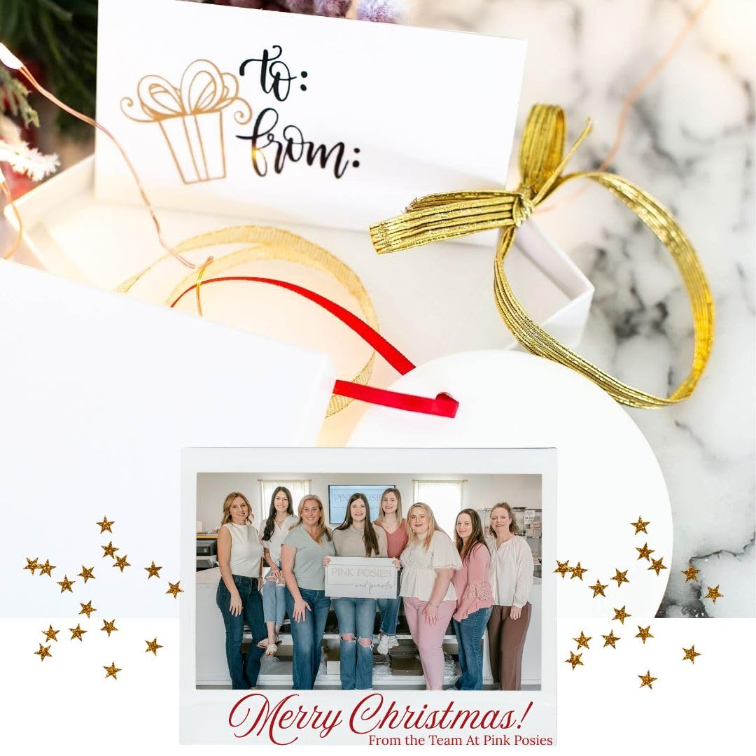 One-side printed 3 inch ornament for back personalization