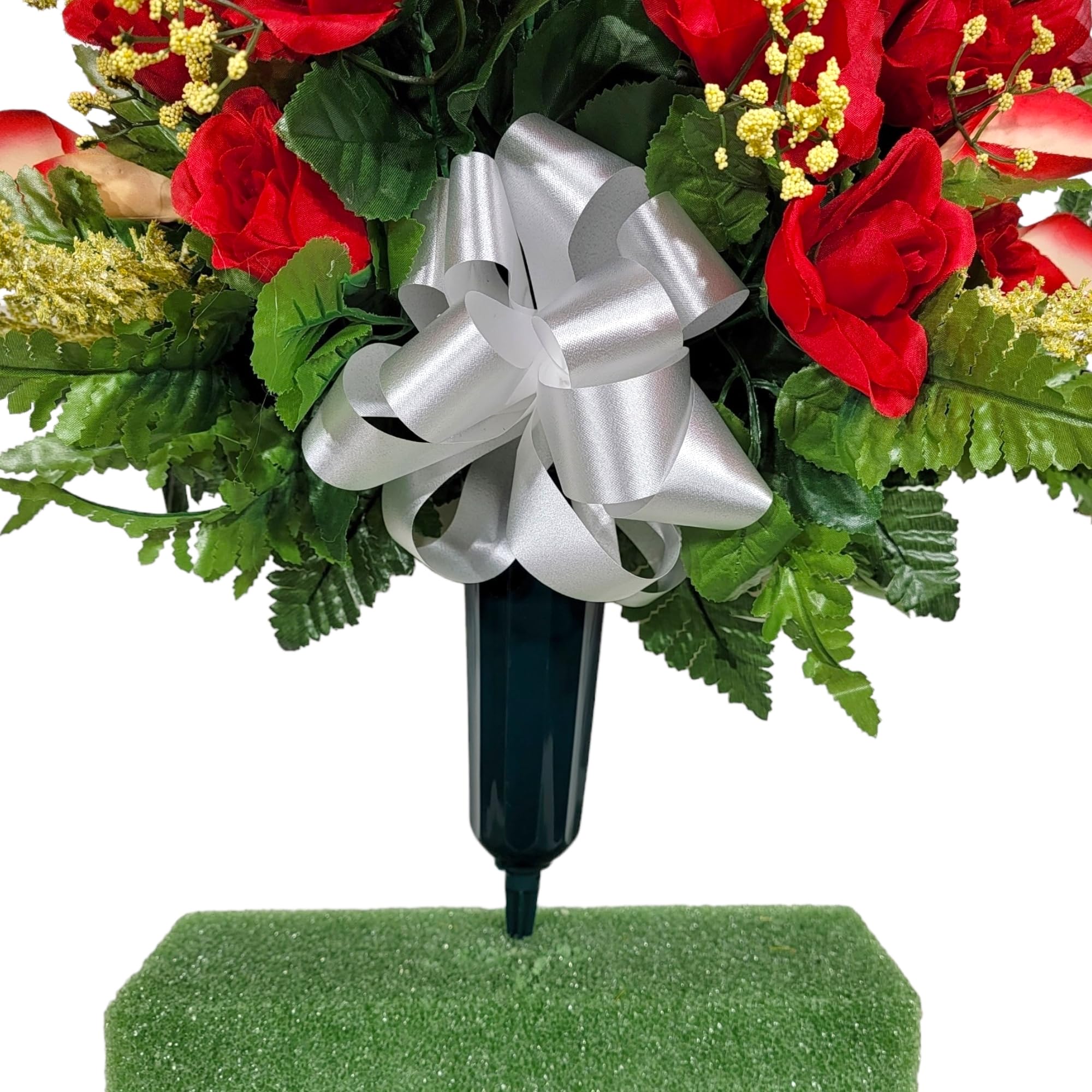 One sided cone designed for gravesite display