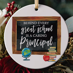 Back personalization area for ceramic ornament
