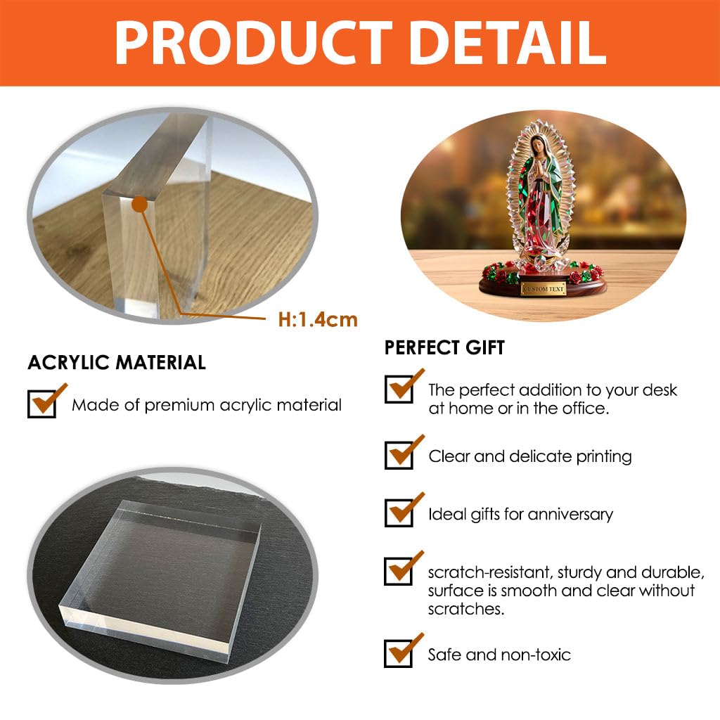 One-sided HD printing on acrylic plaque