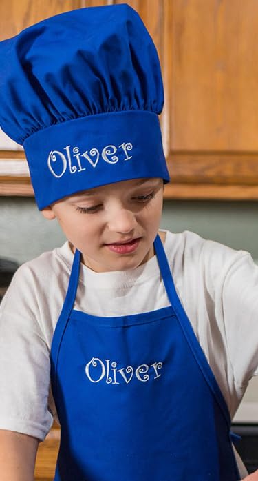 Classic chef hat with professional embroidery details