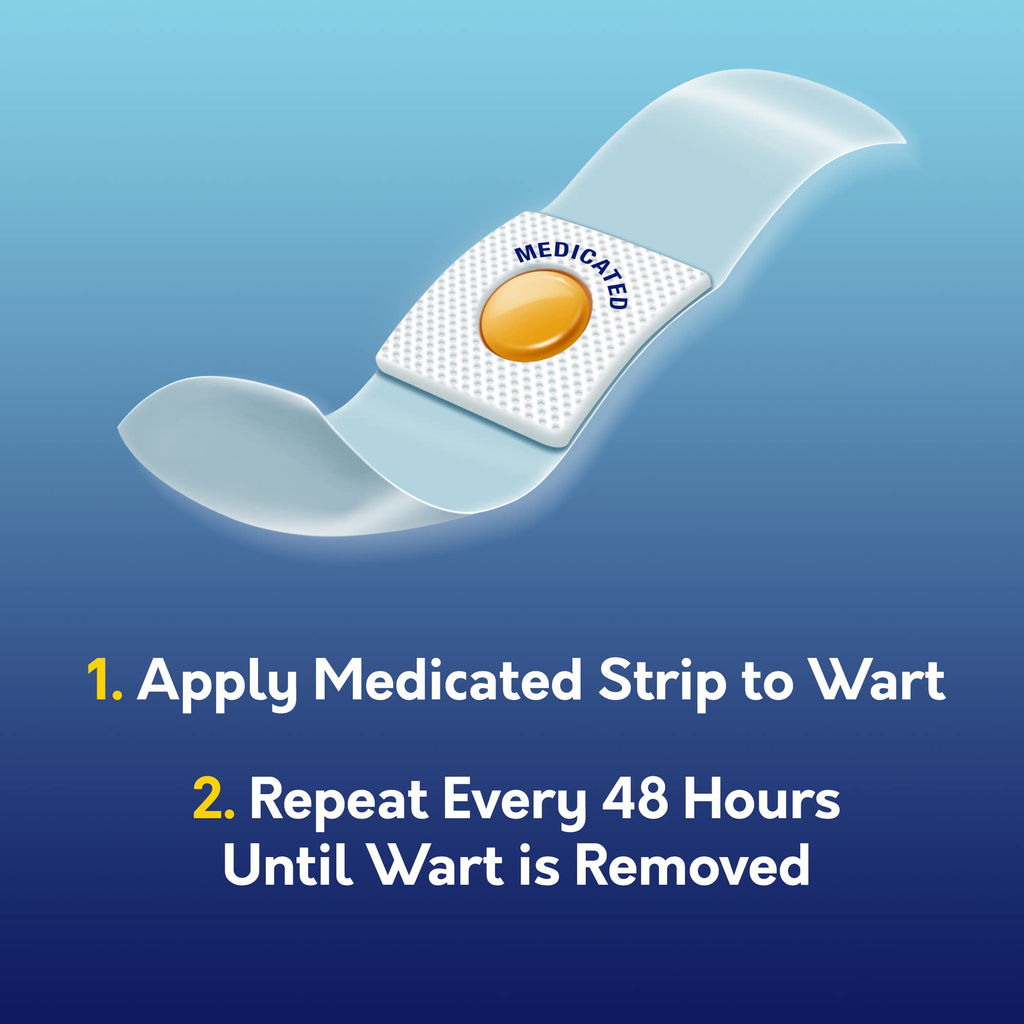 Contains 14 medicated strips for adults and children 3 years and older