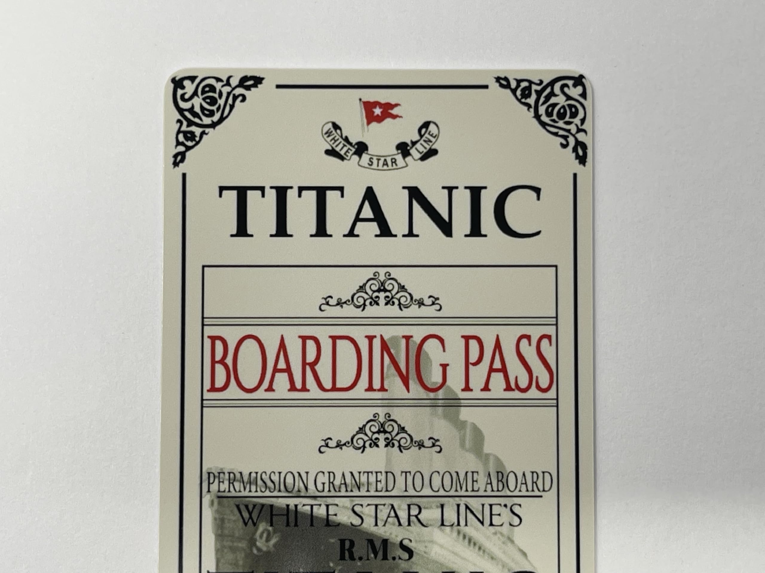 One Titanic Card quantity label and packaging