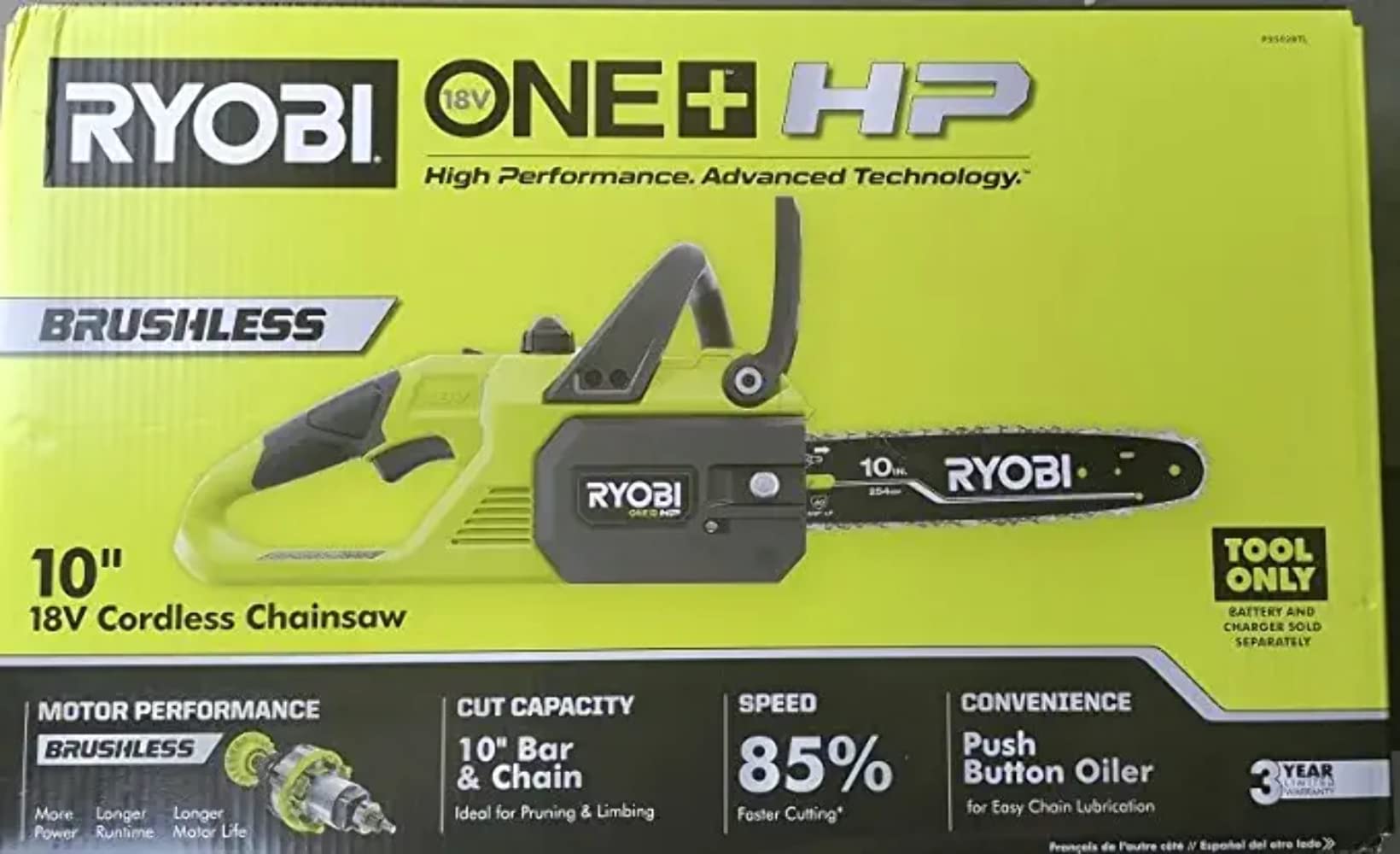 ONEAND HP 18V brushless 10 in battery chainsaw tool image