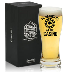 Onebttl Gambling Gifts beer glass product image