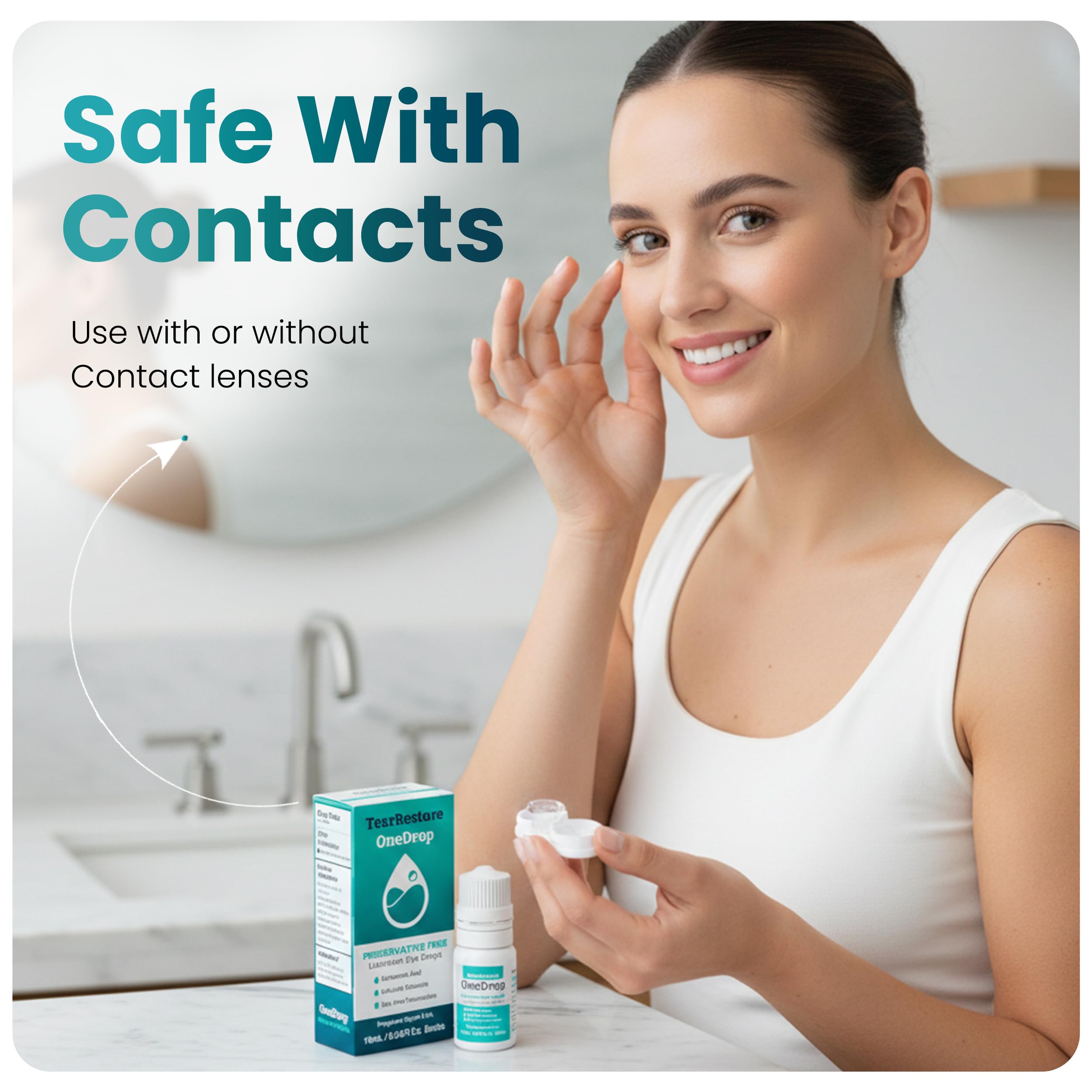 TearRestore OneDrop eye drops suitable for sensitive eyes post-LASIK