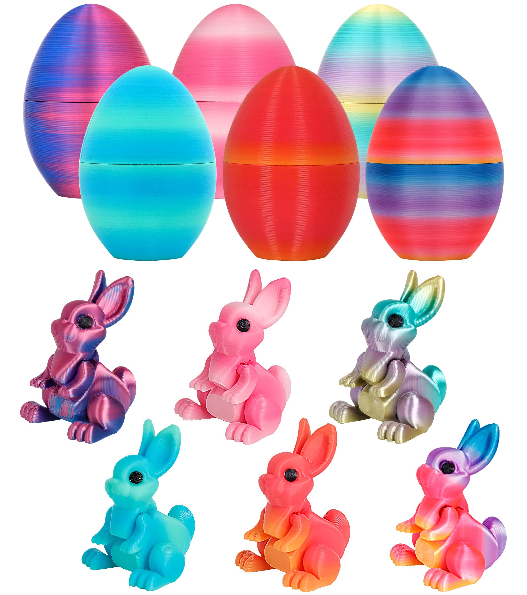 ONEVIVE bunny egg articulated toy front view