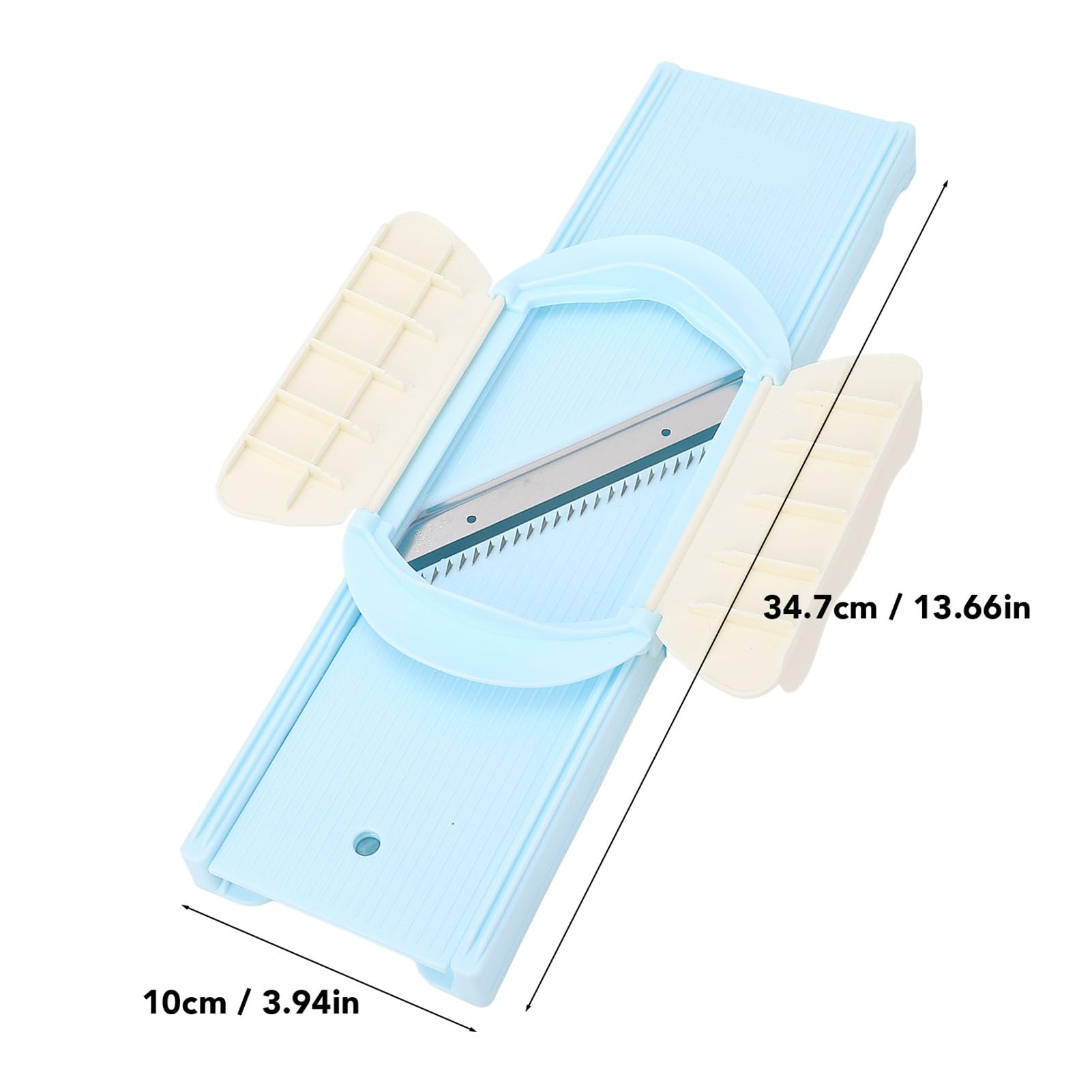 Plastic and stainless steel construction slicer