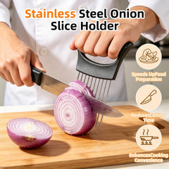 Onion Holder for Slicing with ergonomic grip