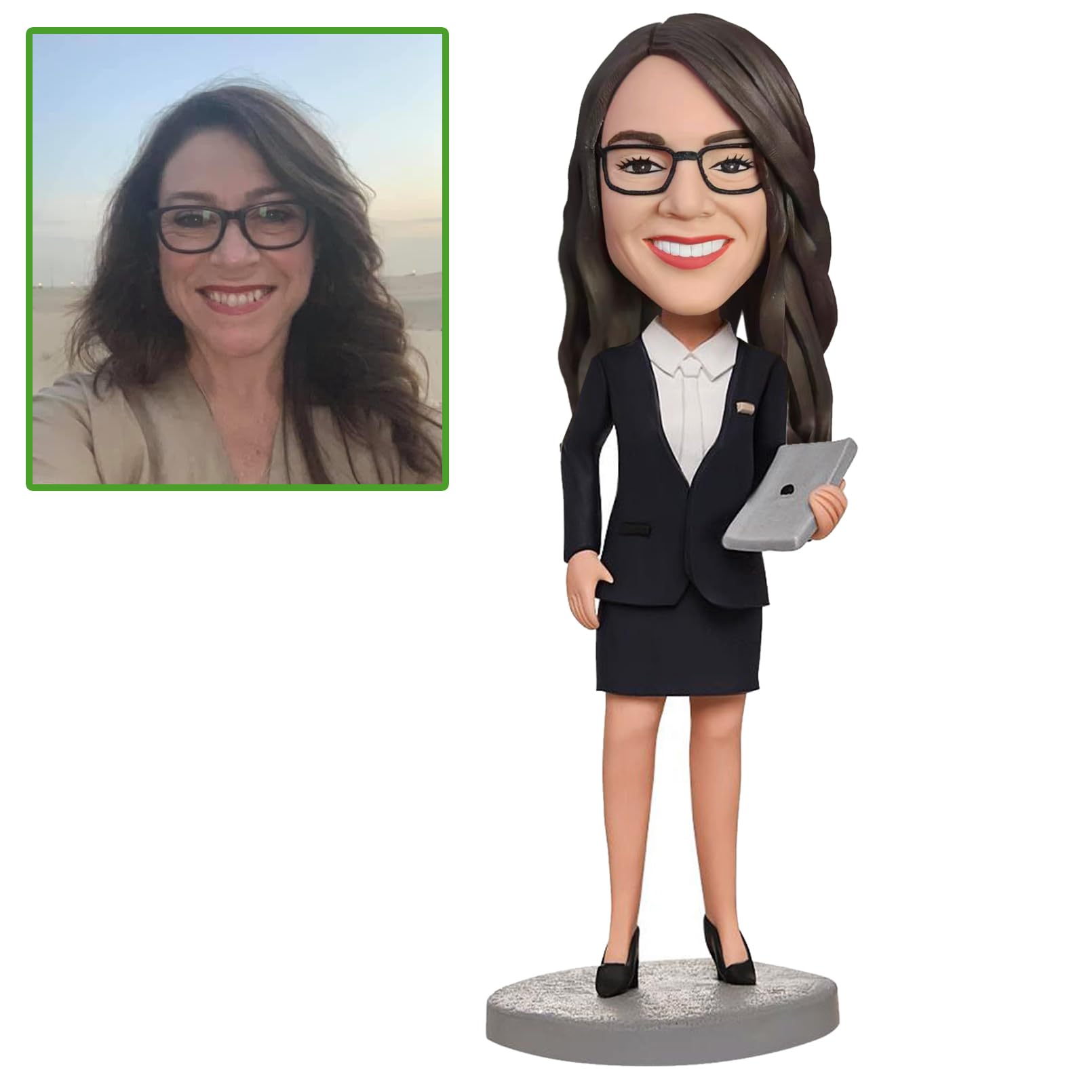 Gift-ready bobblehead packaging concept image