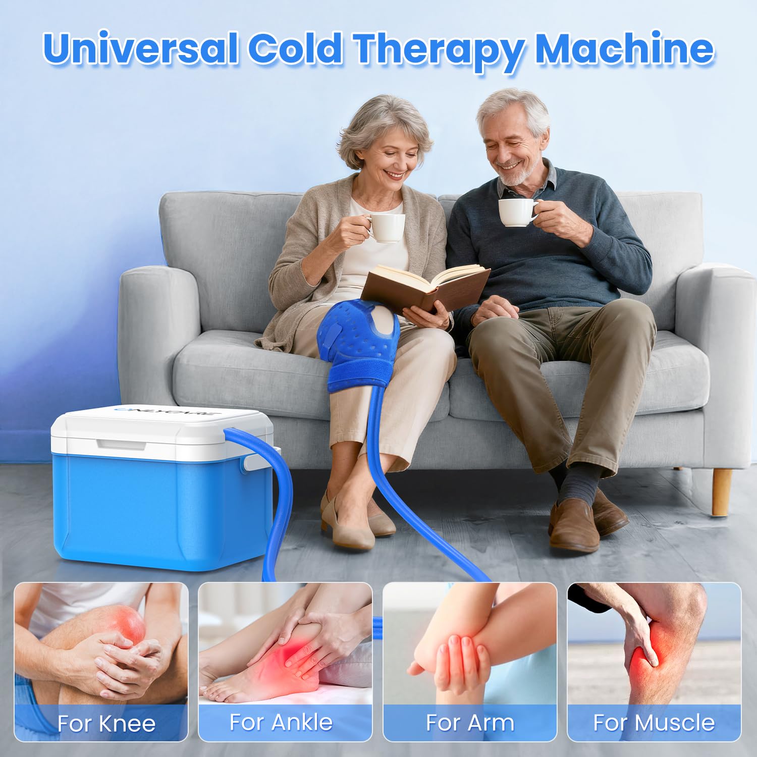 Skin-friendly padding for knee cooling pad
