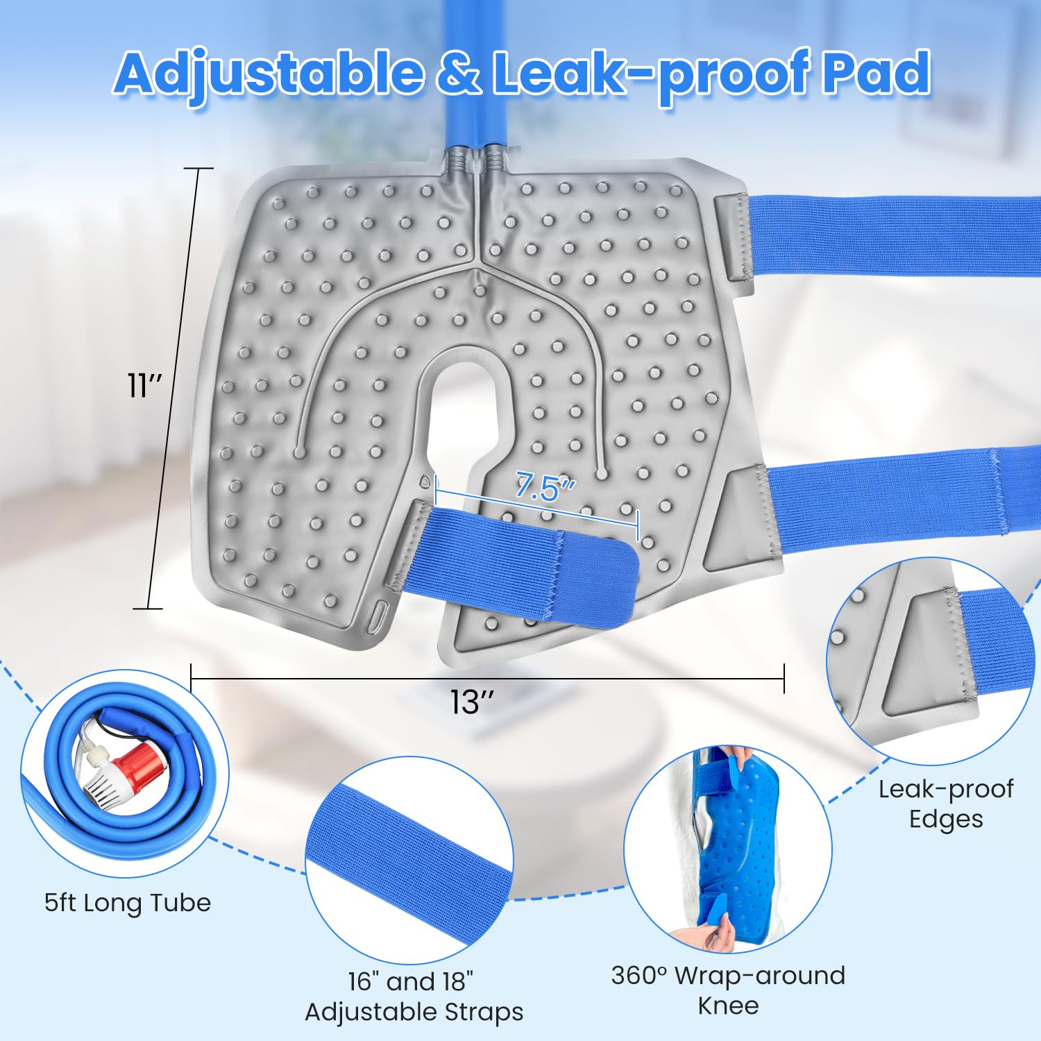 Separate pump bucket design for leak-proof portability