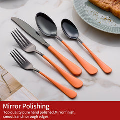 Onlycooker dinner forks 4 pieces pink and black