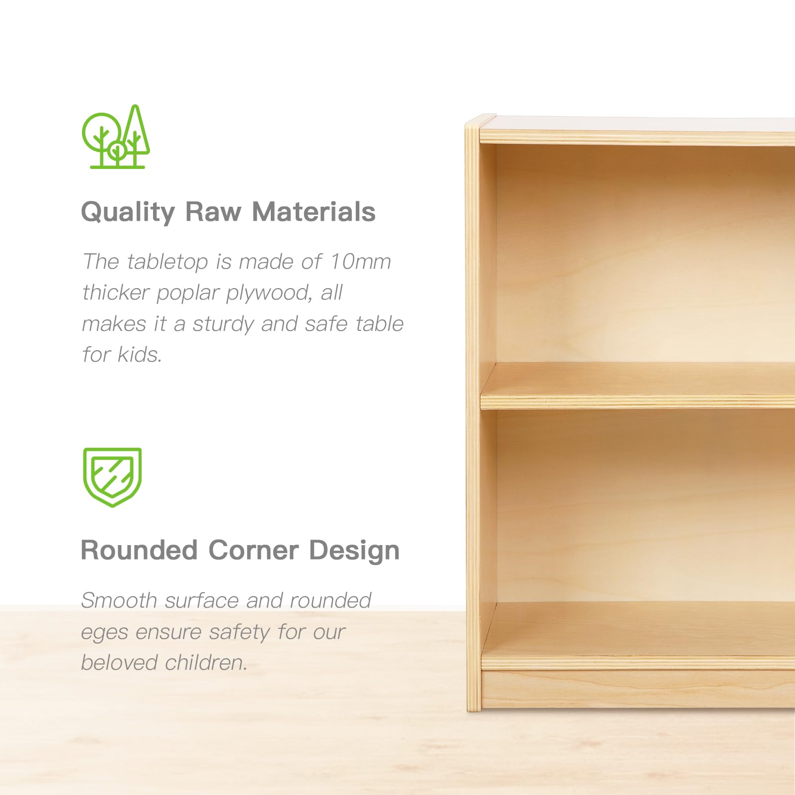 Compact toddler storage cabinet ideal for daycare