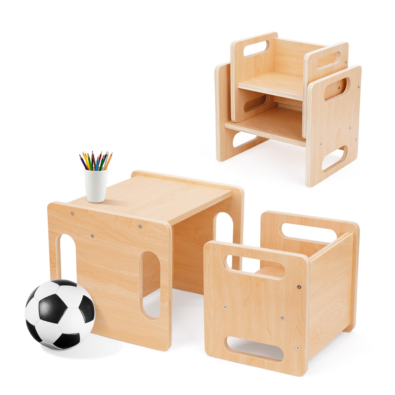 OOOK Montessori weaning table and chair set for 1-3 year olds