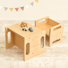 Kids activity table and chair set for drawing and meals