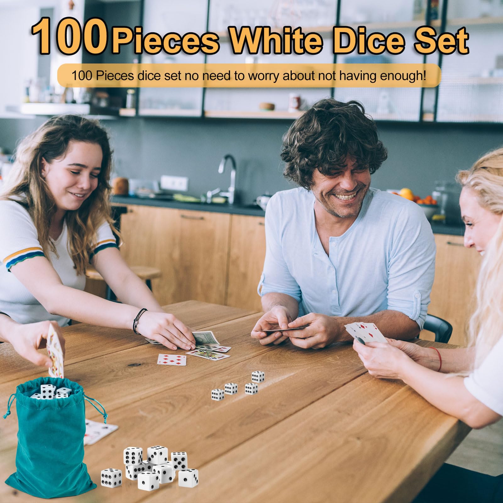 White opaque six sided dice for games