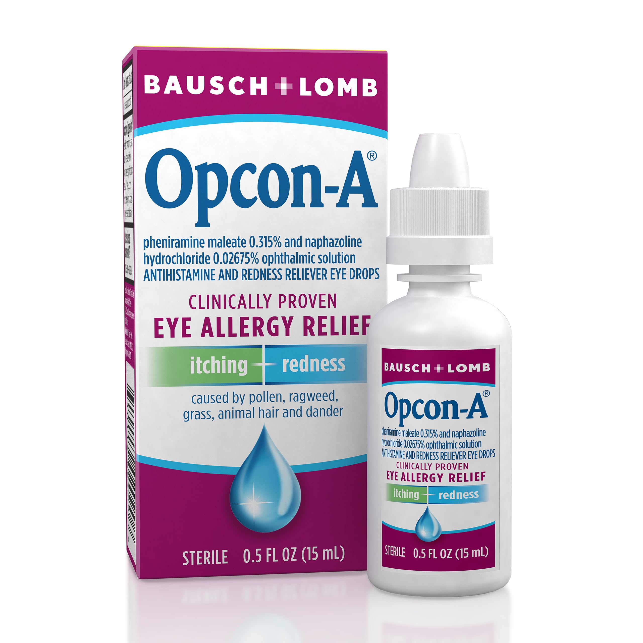 Opcon-A antihistamine eye drops for itchy red eyes