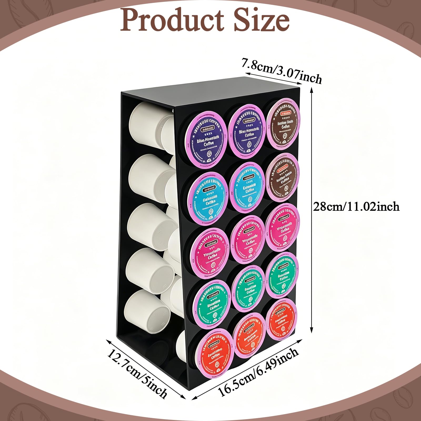 360-degree swivel base for easy pod rotation