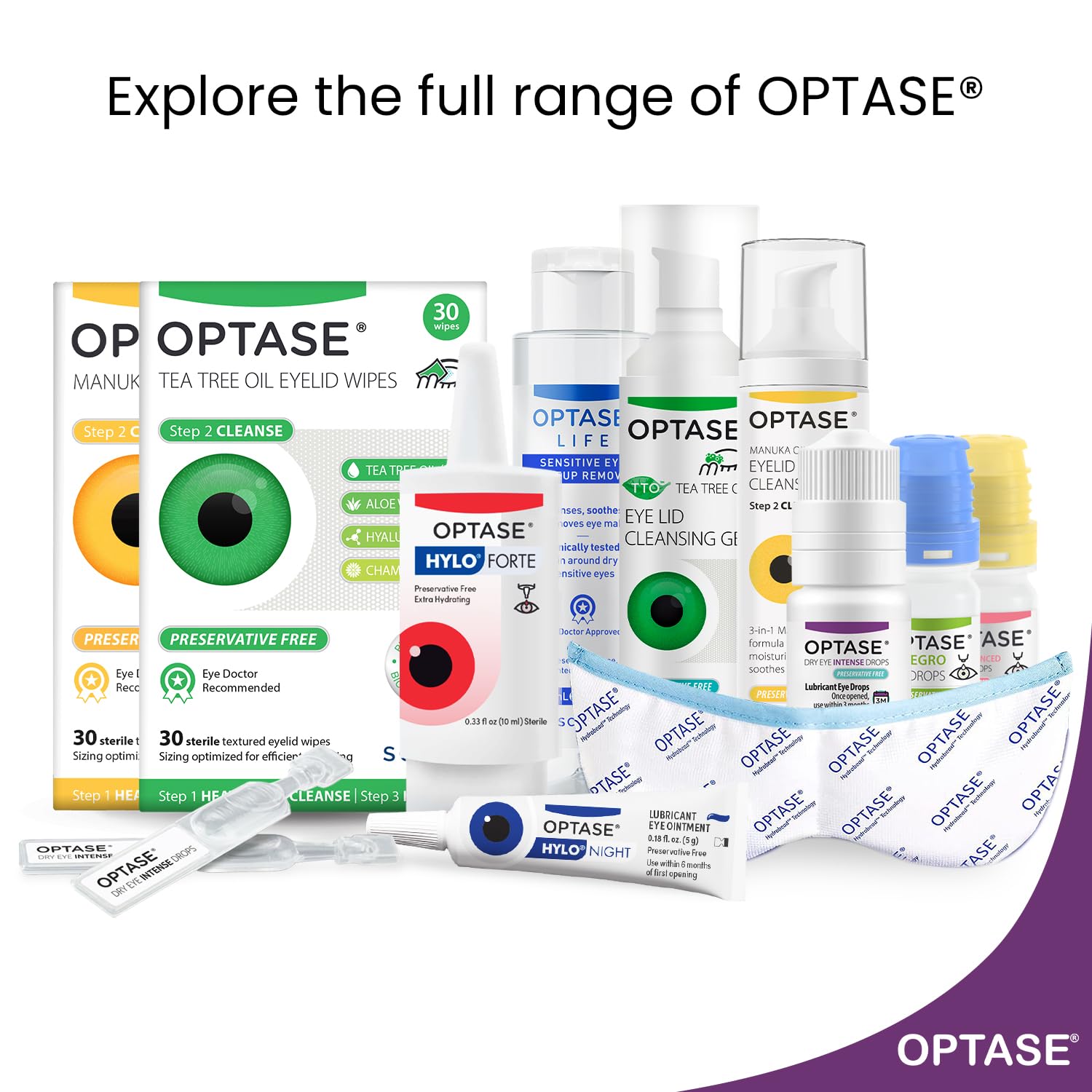 OPTASE contact lens friendly eye drops without clouding