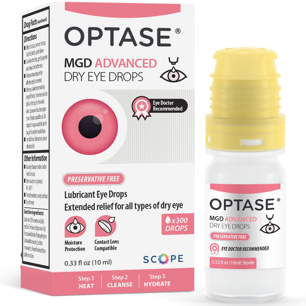 Optase MGD Advanced Dry Eye Drops 0.33 oz bottle