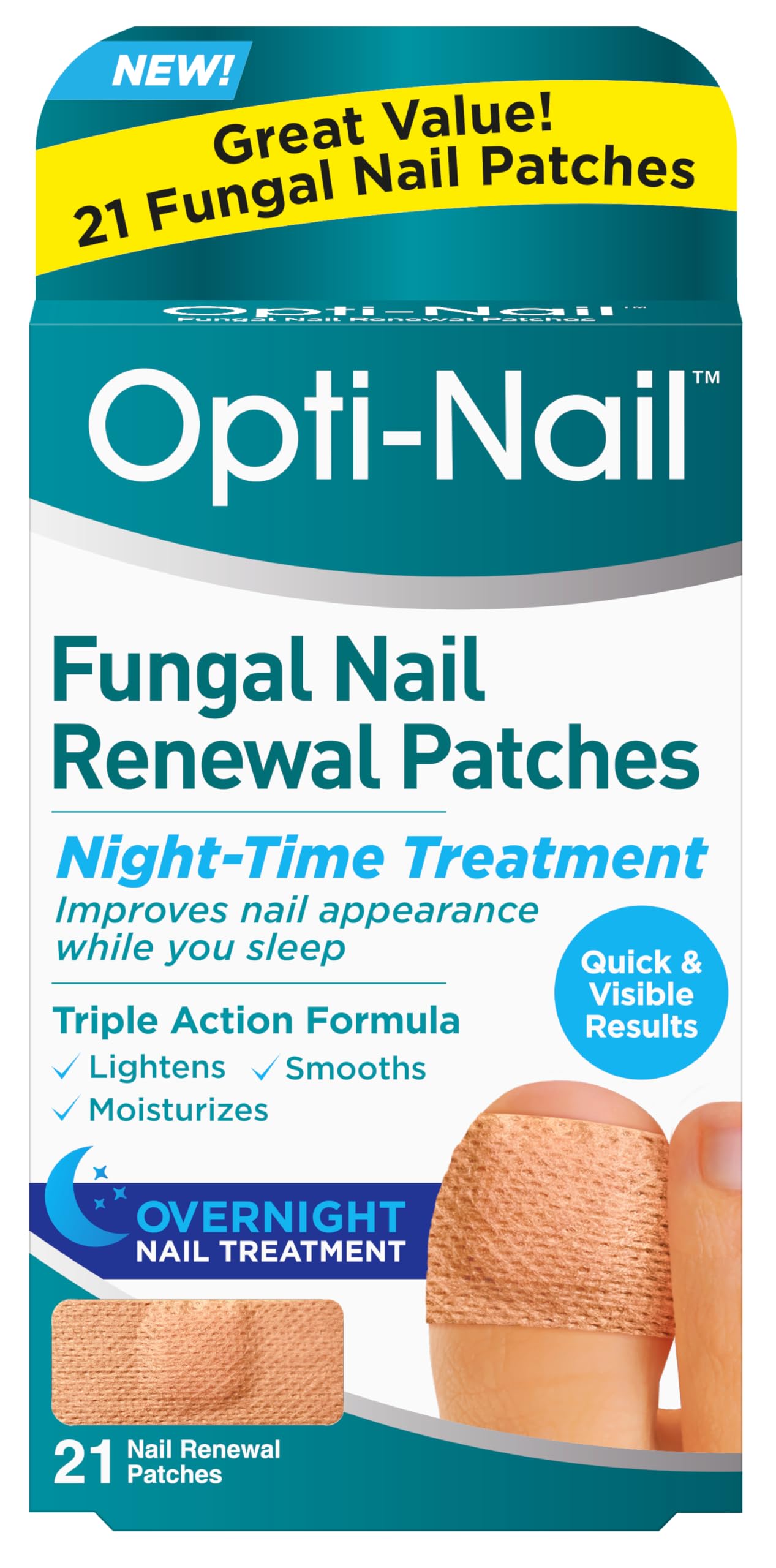 Opti-Nail Fungal Nail Renewal patches 21 pack