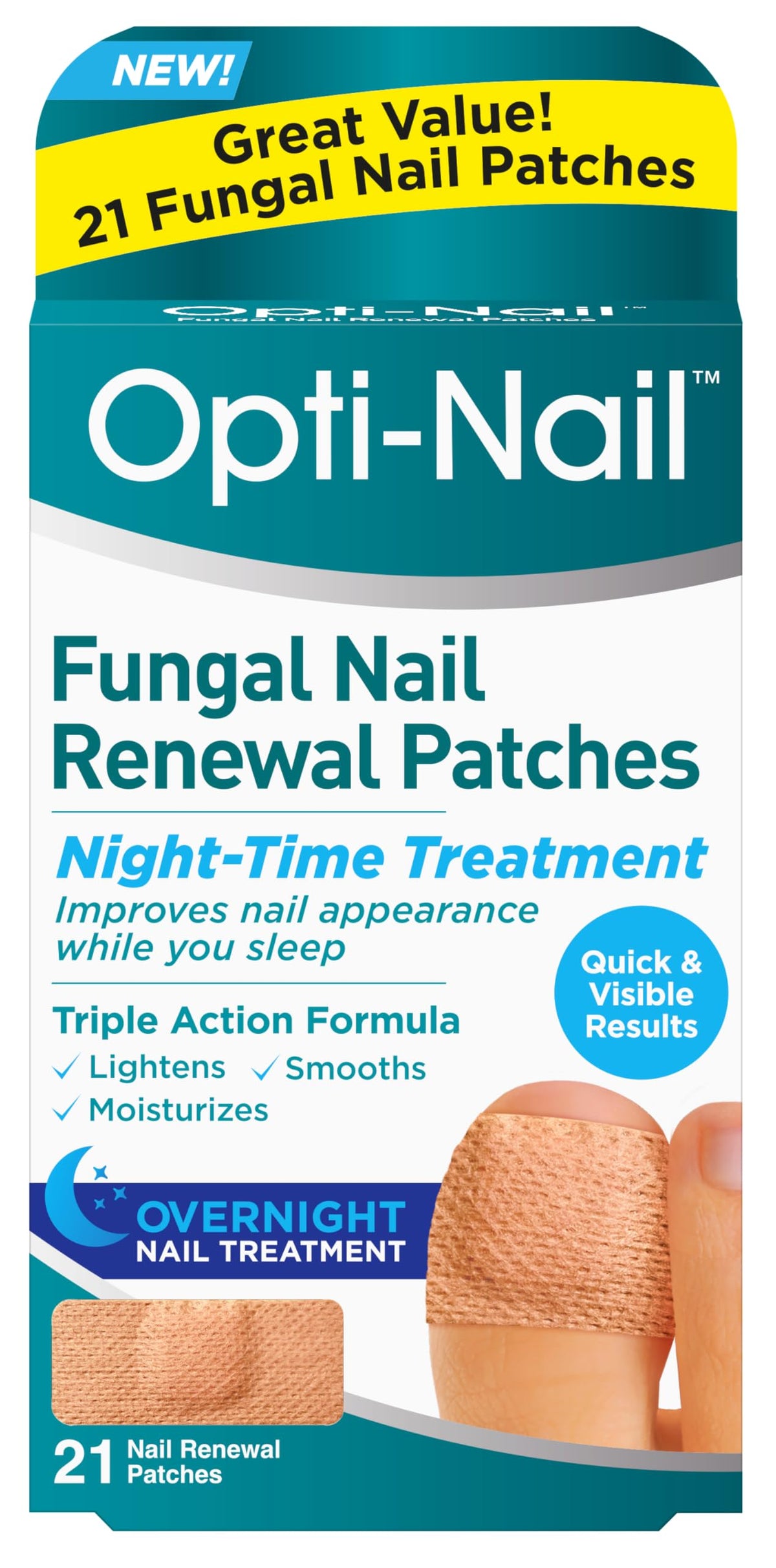 Opti-Nail Fungal Nail Renewal patches 21 pack