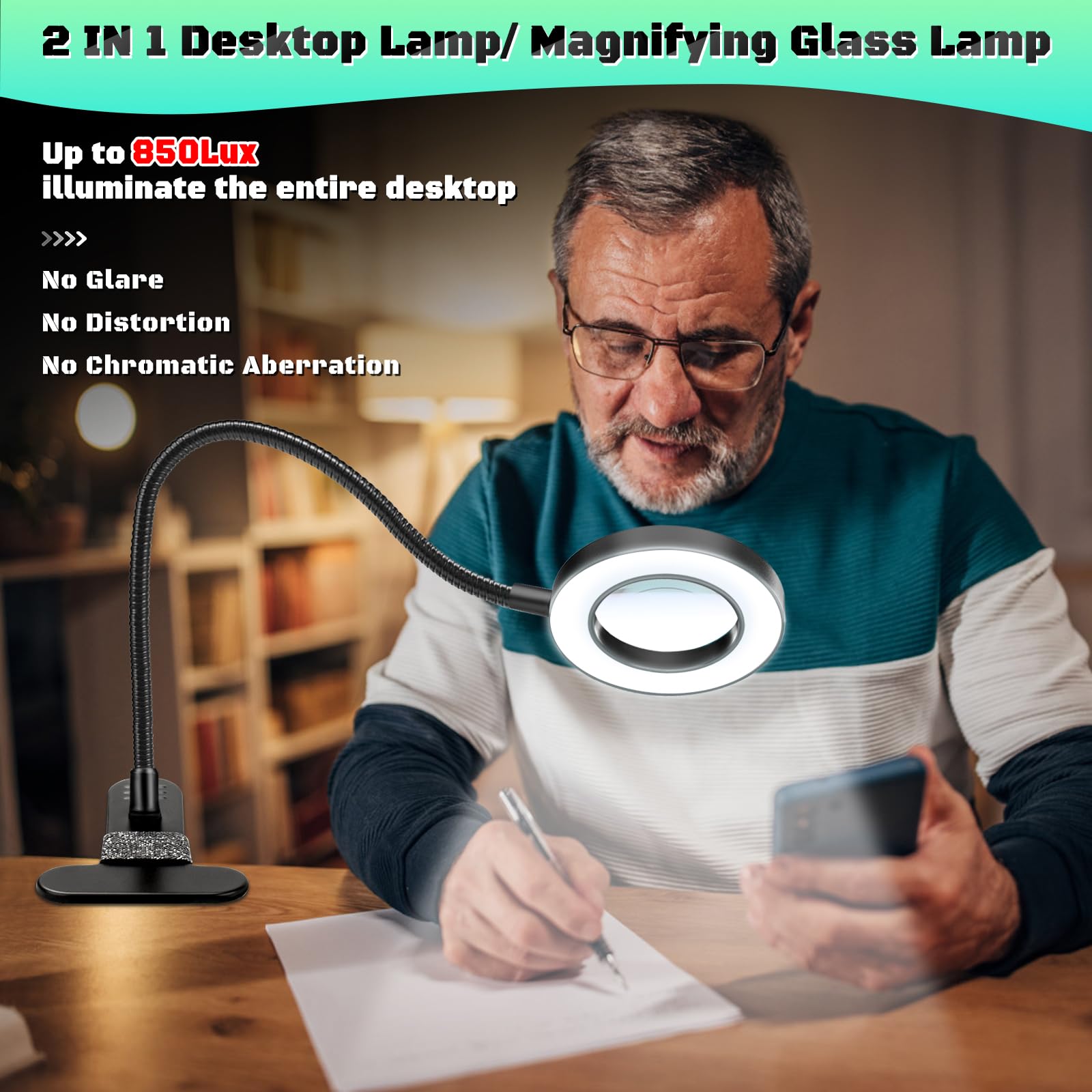 2.2 inch authentic optical glass lens magnifier