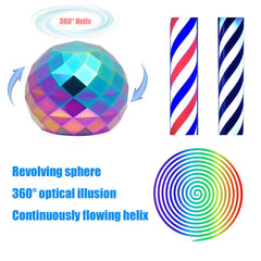 Optical illusion fidget toy for focus and stress relief
