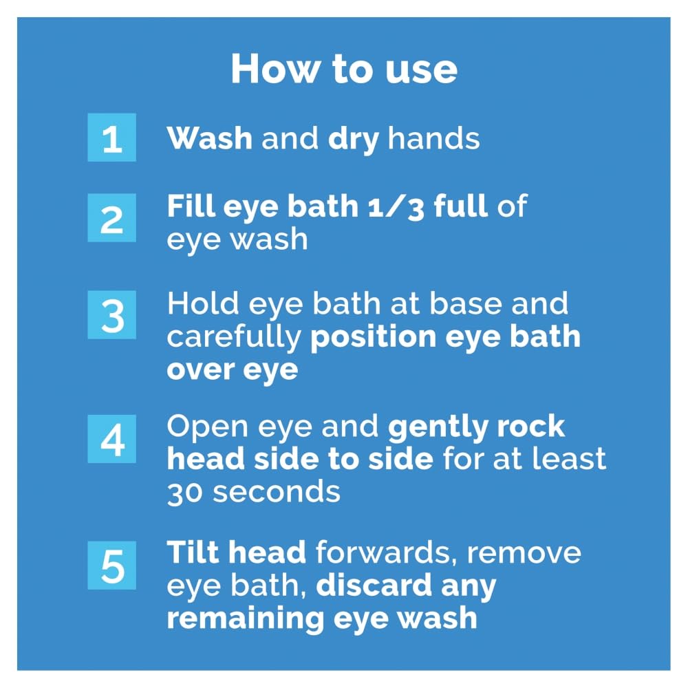 Optrex Eye Wash with Eye Bath 300ml close up