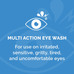 Optrex Multi-action Eye Wash 100ml label