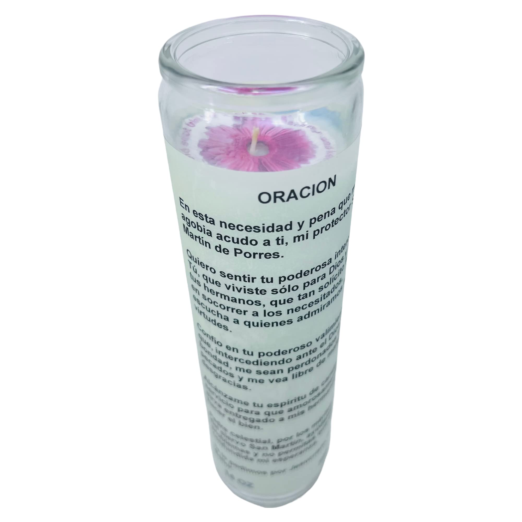 Vaso alto de cristal para veladora de 14 oz