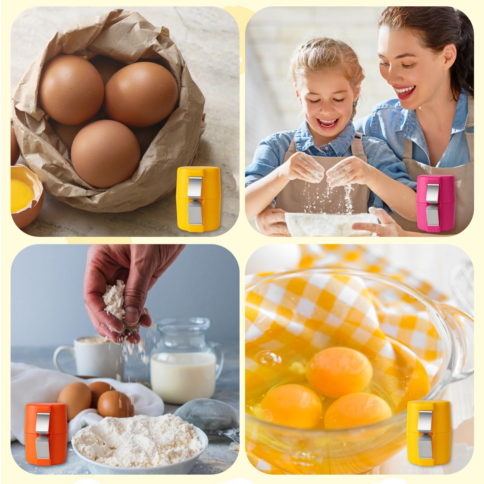 Raw egg shell opener tool