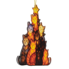 Cat Christmas Ornament 2025 Cats Tree Christmass Decor display