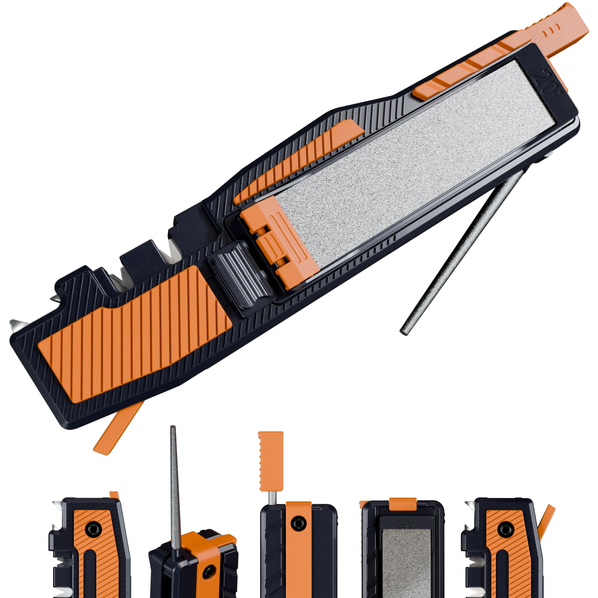Orange Ninja pocket field knife sharpener product packaging