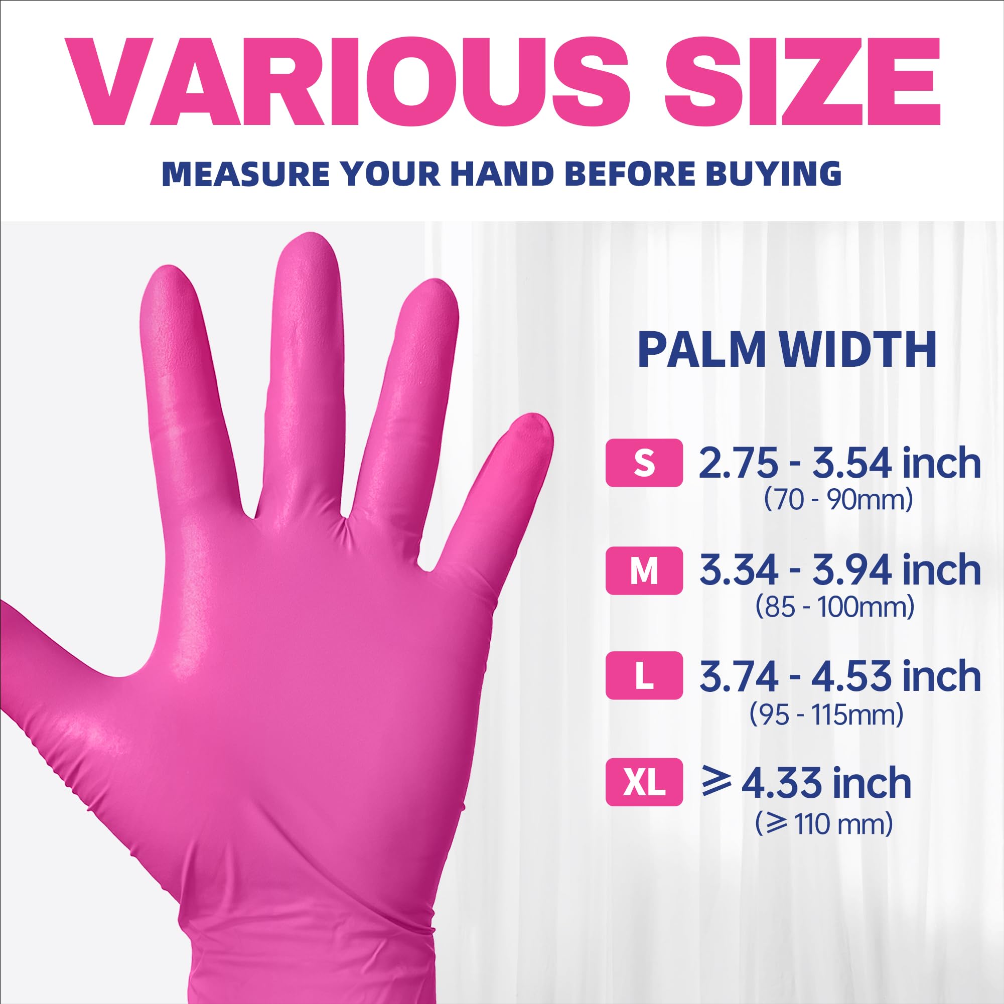 Disposable nitrile gloves for everyday tasks