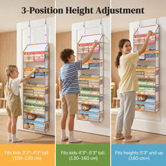 Over door storage organizer by Ordovibe for kids items