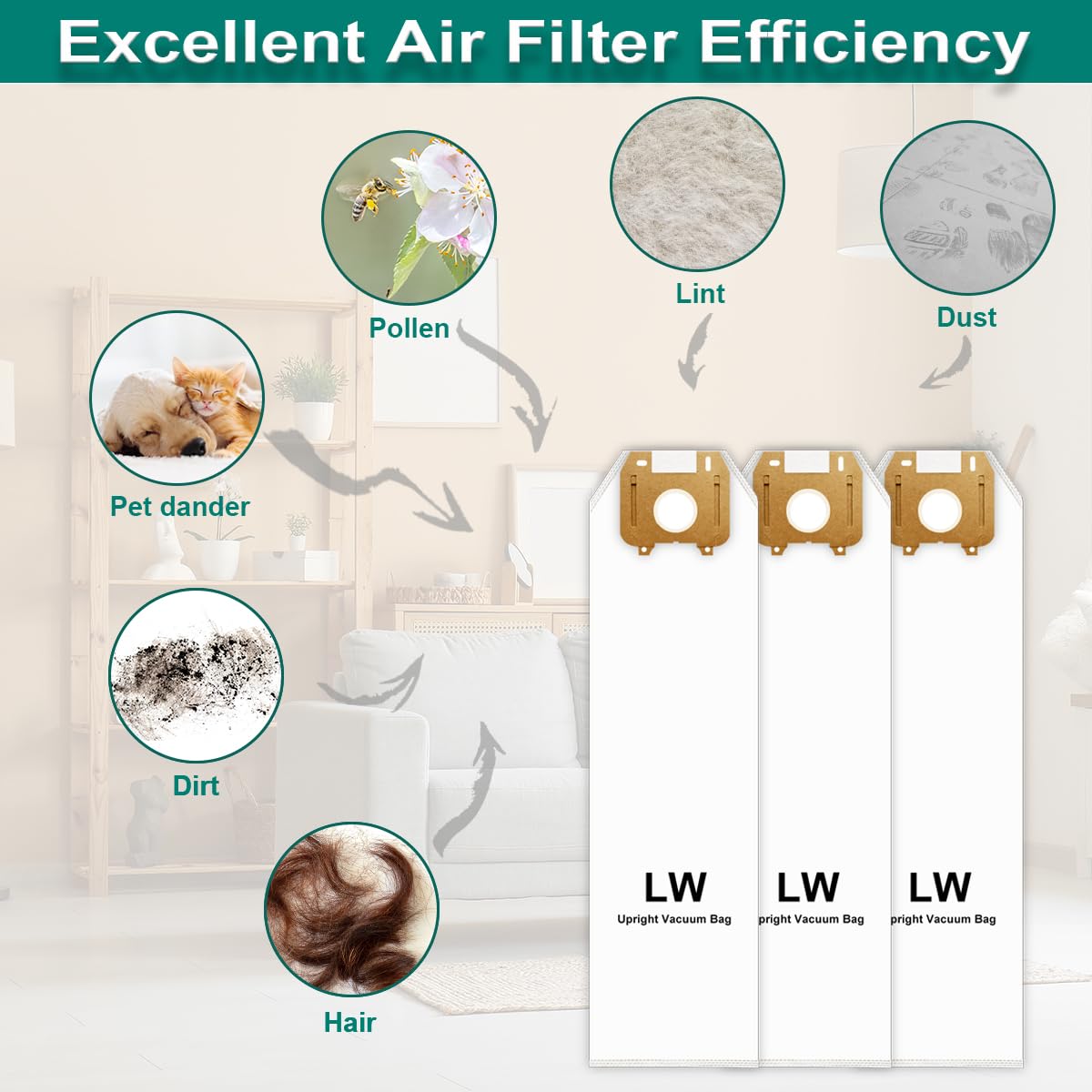 Oreck LW100 Type LW HEPA vacuum bag