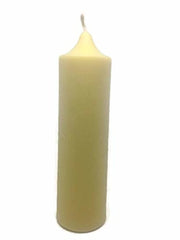Centerpiece friendly natural beeswax candle 5 inch tall 1.5 inch diameter