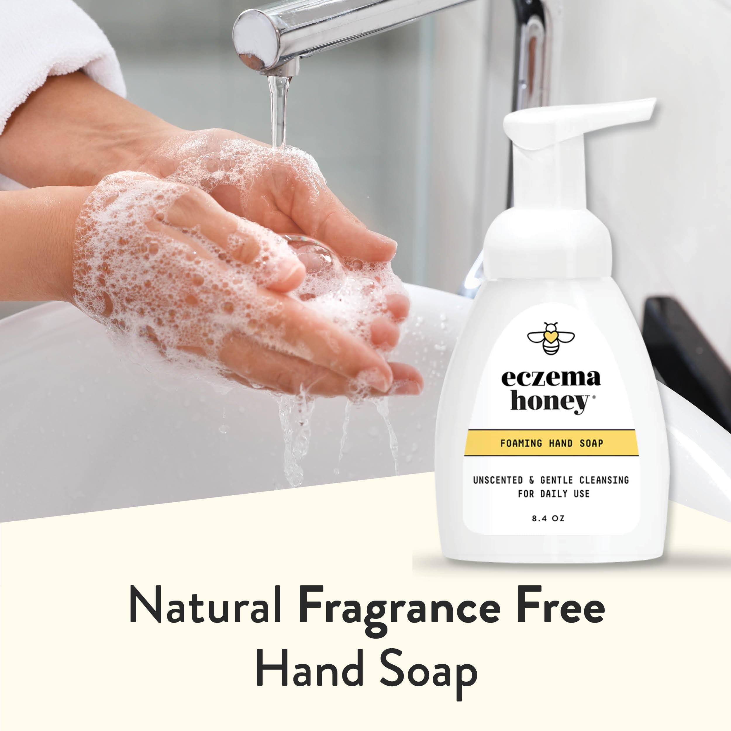 MindBodyGreen featured mild skin friendly hand soap by ECZEMA HONEY
