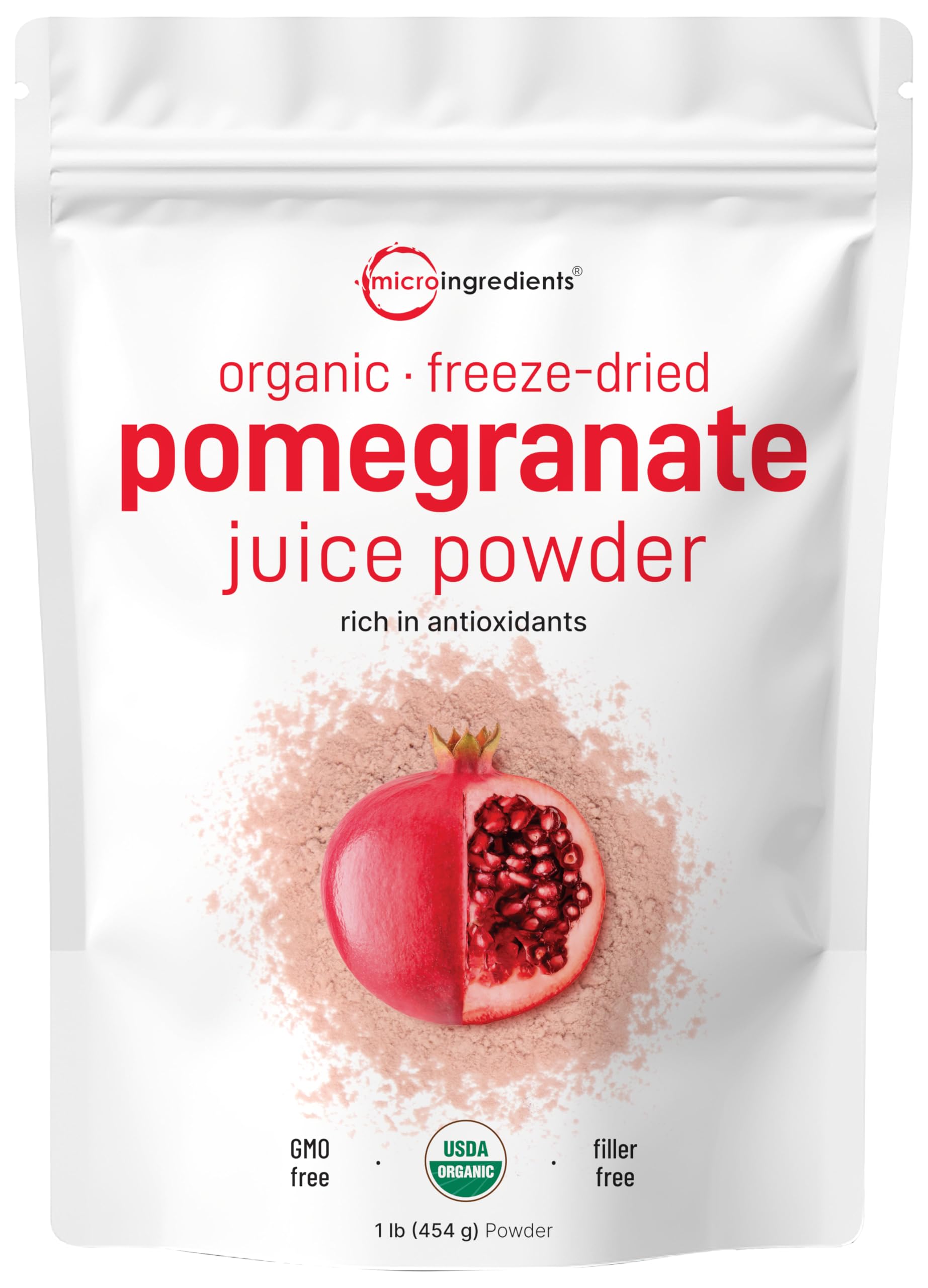 Organic Pomegranate Juice Powder 1lb package
